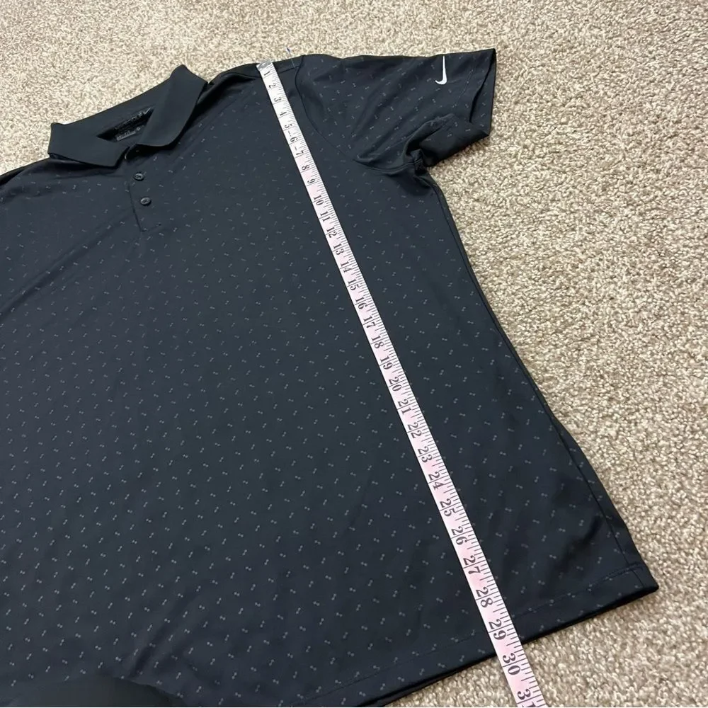 Nike Dri Fit Micro Print Performance Golf Polo Men's XL
